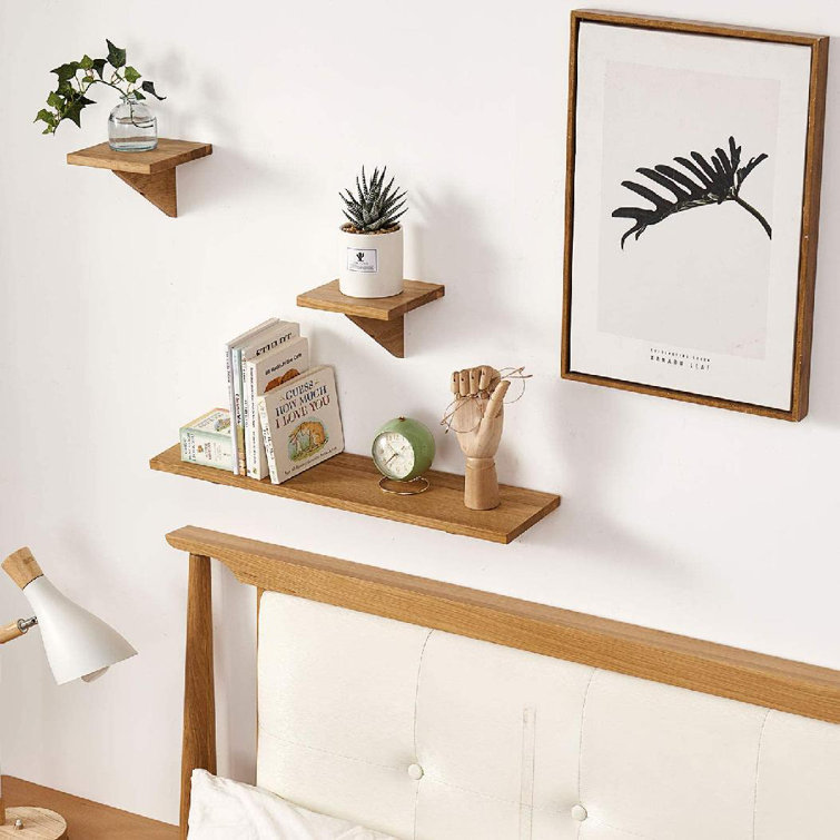 Oak Bathroom Floating Shelf Semis Online